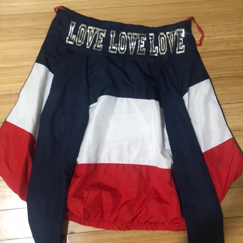A multi color thin jacket